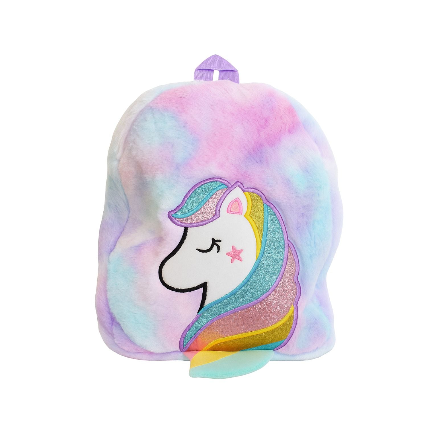 Magical Unicorn Plush Backpack – Rainbow Pastel Edition