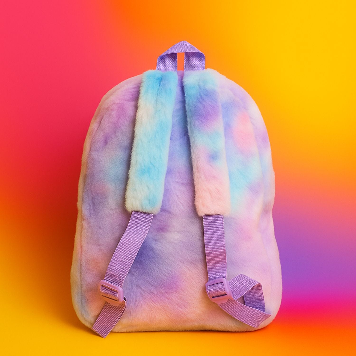 Magical Unicorn Plush Backpack – Rainbow Pastel Edition