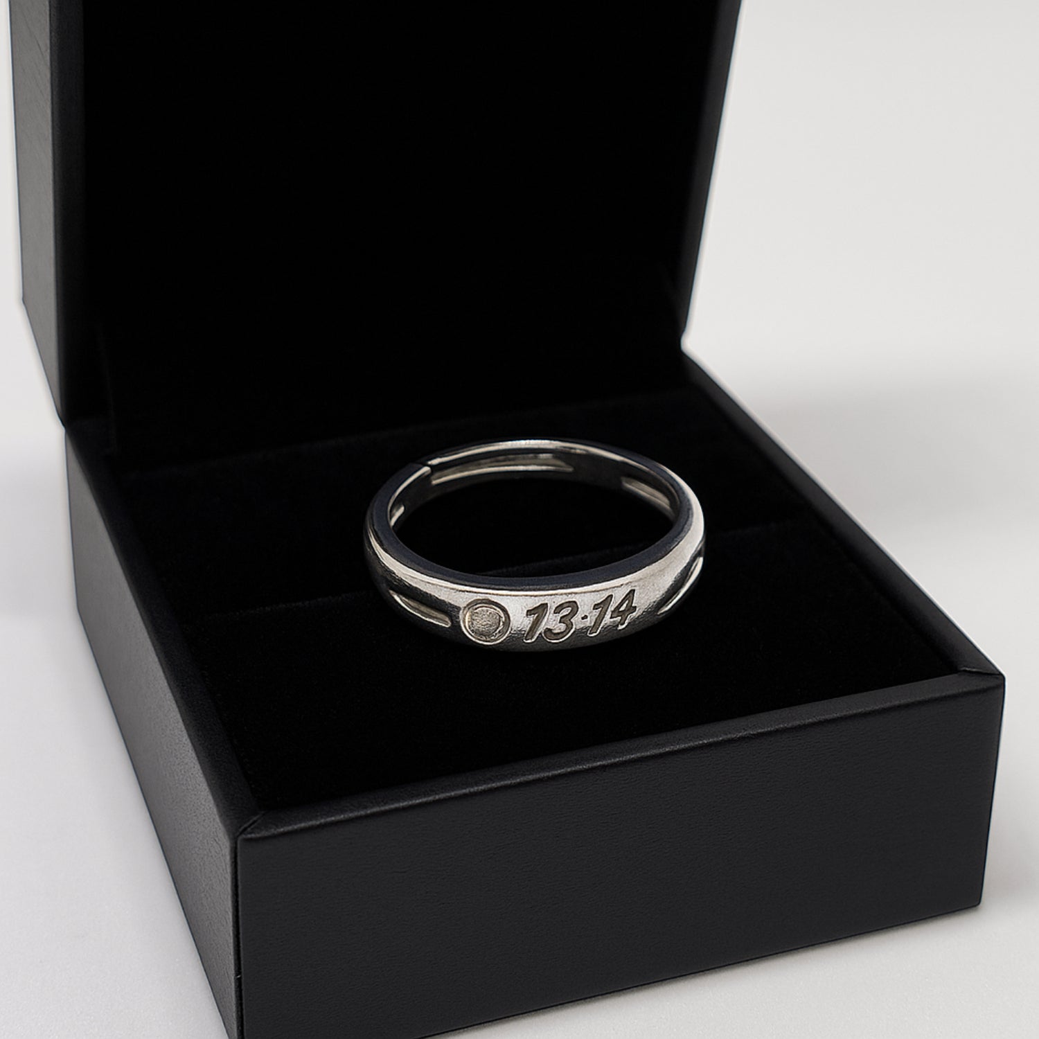 Couple Rings — “I Love You / 1314” Engraved Silver-Tone Pair