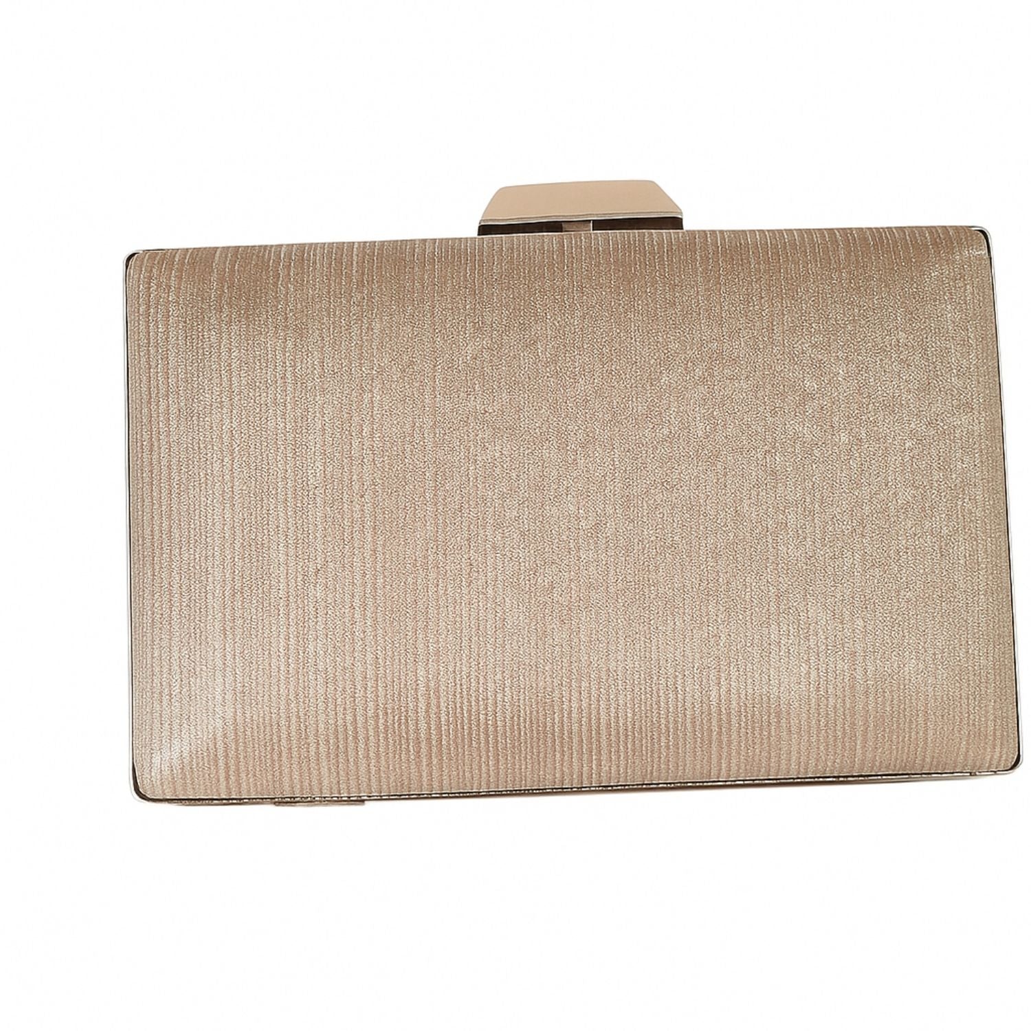 Champagne Gold Glitter Clutch – Radiant Evening Handbag for Women