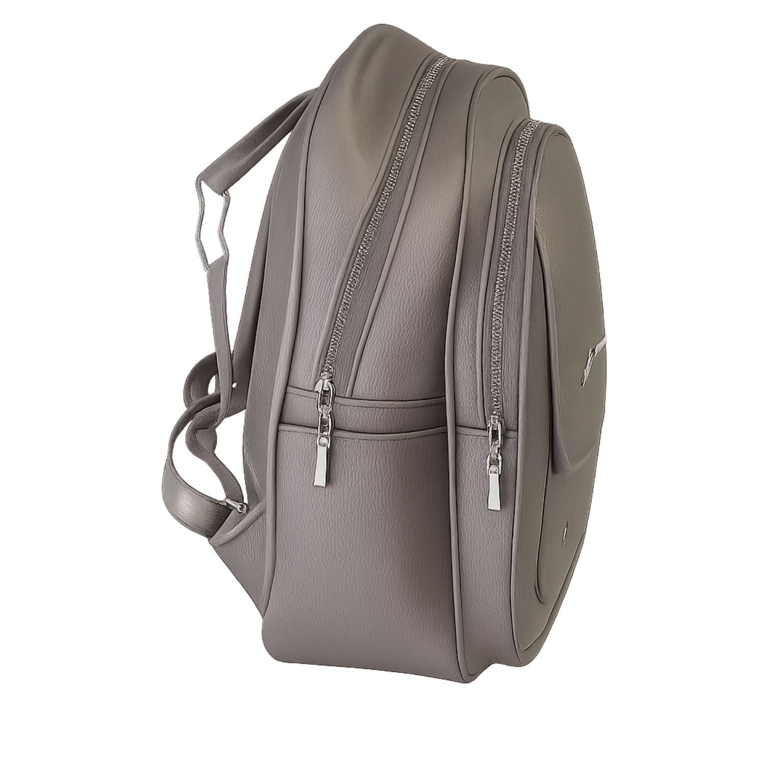 Elegant Taupe Faux-Leather Women’s Backpack – Chic & Functional Everyday Bag