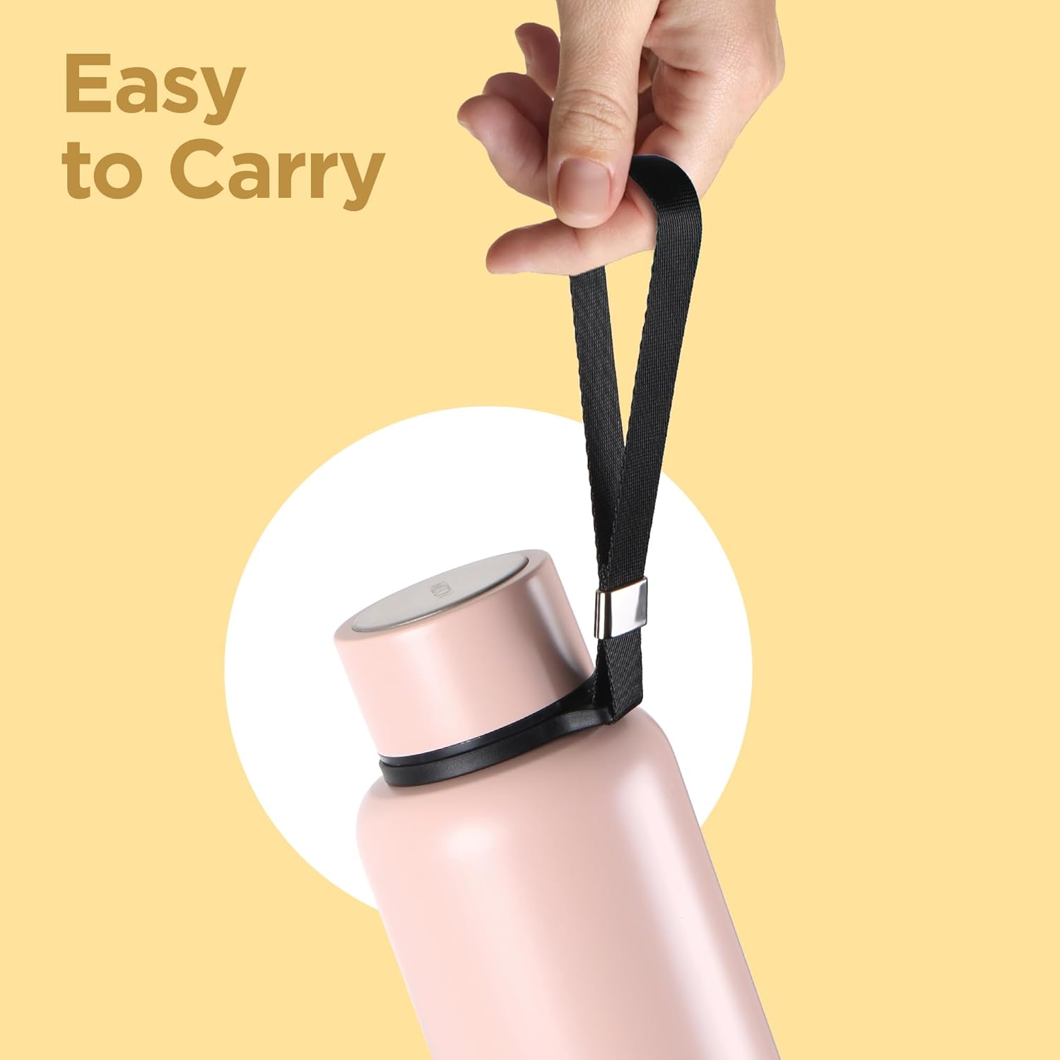 Milton Aura 1000 Thermosteel Water Bottle 1050 ml, 24 Hr Hot and Cold I Leak Proof Lid, ISI Certified I Vacuum Insulated I for Office, Gym, School