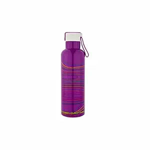 Dubblin Bang Bang Stainless Steel Double Wall Vacuum Insulated BPA Free Water Bottle with Anti Skid Bottom & Leak Proof Lid, Sports Thermos Flask Keeps Hot 12 Hours, Cold 24 Hours(900ml)