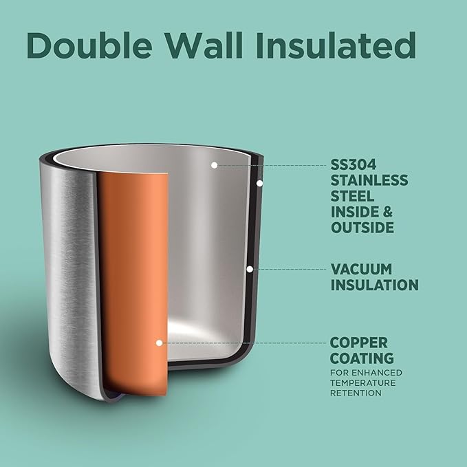 Milton Elfin Thermosteel 500 ml Water Bottle, 24 Hr Hot and Cold I Leak Proof Lid, ISI Certified I Vacuum Insulated I for Office, Gym, School