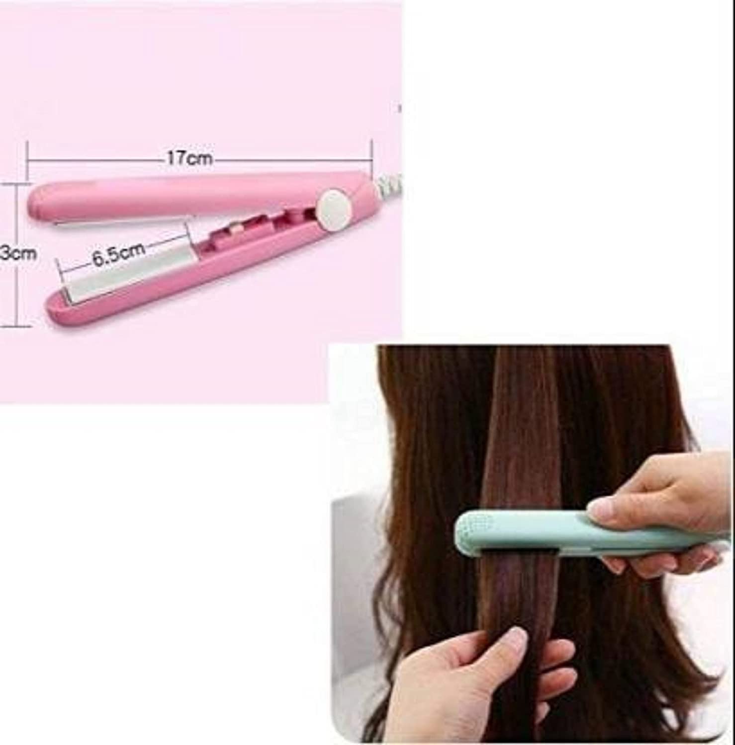 Hair Straightener Professional Temperature Control Flat Iron Straightener for Women Dryer Hair Straightening Brush and Curler Quick Hair Styler (Pink)