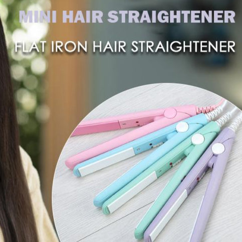 Hair Straightener Professional Temperature Control Flat Iron Straightener for Women Dryer Hair Straightening Brush and Curler Quick Hair Styler (Pink)