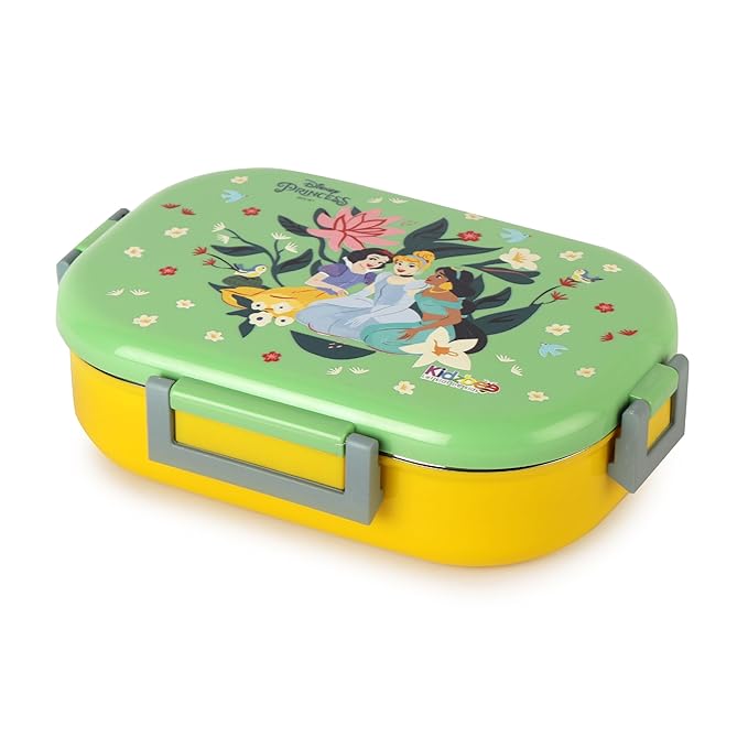 CELLO Kidzbee Apollo Best Pals Plastic Insulated Kids Lunch Box with Inner Steel | 3D Touch & Feel Designs Tiffin Box | Leak Proof & Break Resistant | Dishwasher Safe | 700ml