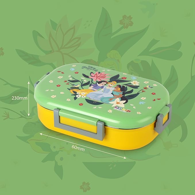 CELLO Kidzbee Apollo Best Pals Plastic Insulated Kids Lunch Box with Inner Steel | 3D Touch & Feel Designs Tiffin Box | Leak Proof & Break Resistant | Dishwasher Safe | 700ml