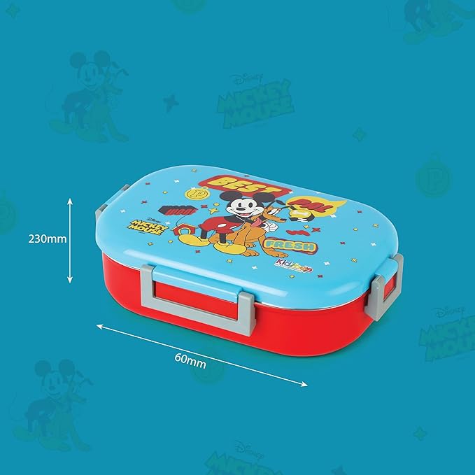 CELLO Kidzbee Apollo Best Pals Plastic Insulated Kids Lunch Box with Inner Steel | 3D Touch & Feel Designs Tiffin Box | Leak Proof & Break Resistant | Dishwasher Safe | 700ml