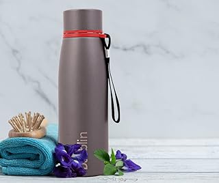 Dubblin Messi Premium Stainless Steel Double Wall Vacuum Insulated BPA Free Water Bottle, Sports Thermos Flask Keeps Hot 12 Hours, Cold 24 Hours(650 ml)