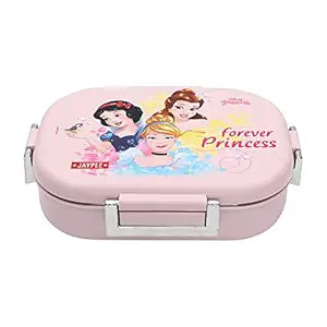 JAYPEE Missteel Hello Kitty Lunch Box Plastic with Inner Stainless Steel Lunch Box for Kids School Girls, Picnic Airtight Leak- Proof Tiffin Box 650 ml,Pink