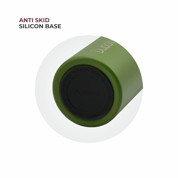 Dubblin Rio Stainless Steel Double Wall Vacuum Insulated BPA Free Water Bottle with Anti Skid Bottom & Leak Proof Lid, Thermos Flask Keeps Hot 12 Hours, Cold 24 Hours 900ML