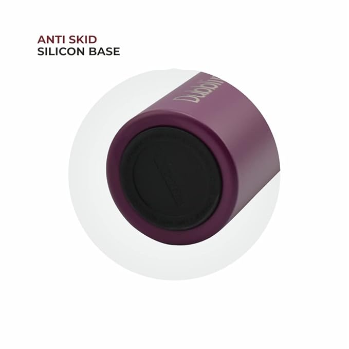 Dubblin Rio Stainless Steel Double Wall Vacuum Insulated BPA Free Water Bottle with Anti Skid Bottom & Leak Proof Lid, Thermos Flask Keeps Hot 12 Hours, Cold 24 Hours 900ML