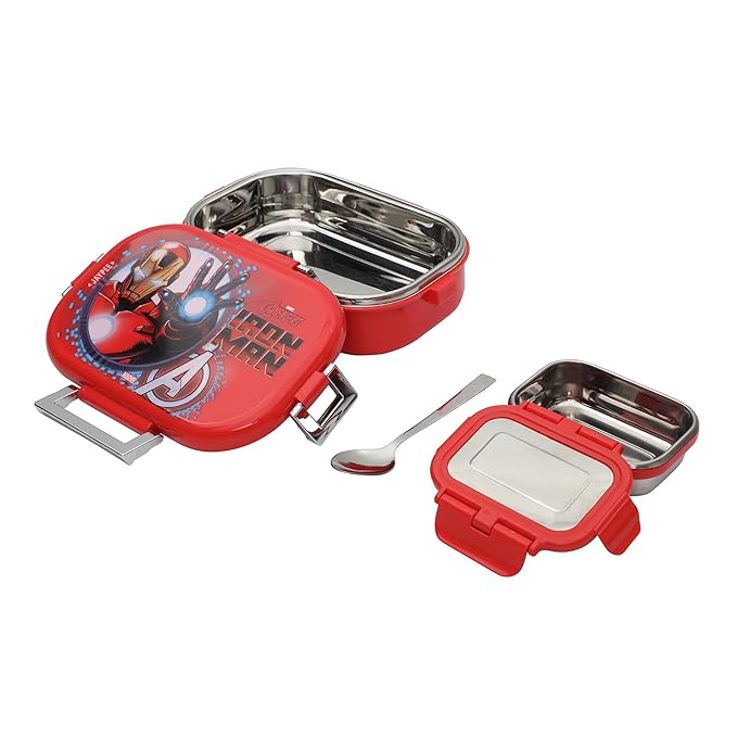 JAYPEE Inner Stainless Steel Insulated Lunch Box Topsteel Graceful & Gorgeous, Pink, 600 ml, Suitable for School Kids, Girls & Boys