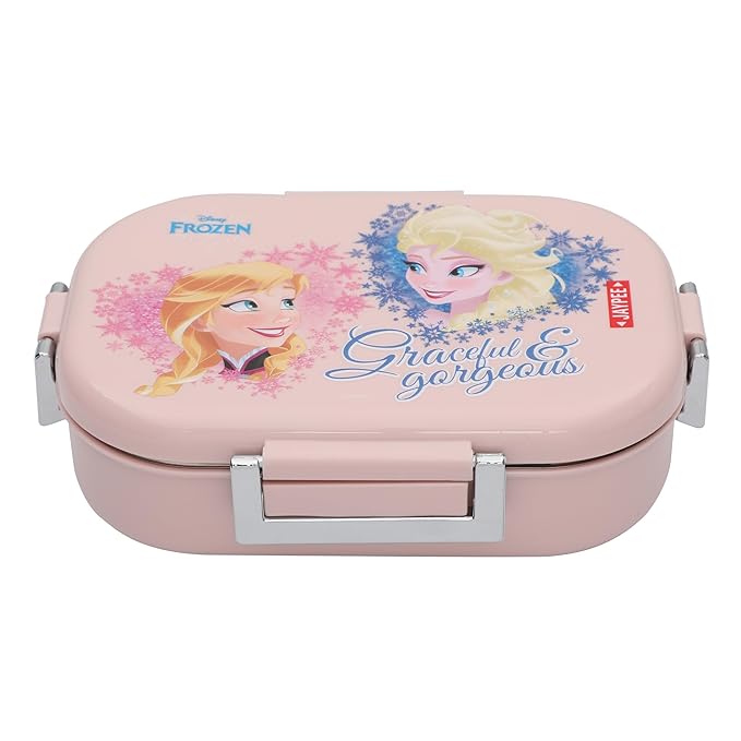 JAYPEE Inner Stainless Steel Insulated Lunch Box Topsteel Graceful & Gorgeous, Pink, 600 ml, Suitable for School Kids, Girls & Boys